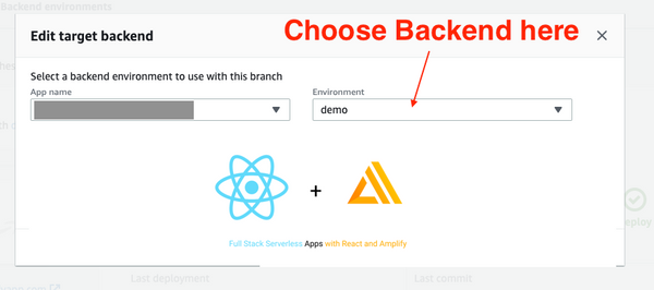 Setup new react app using existing AWS-Amplify backend